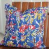 royal blue kantha cushion covers