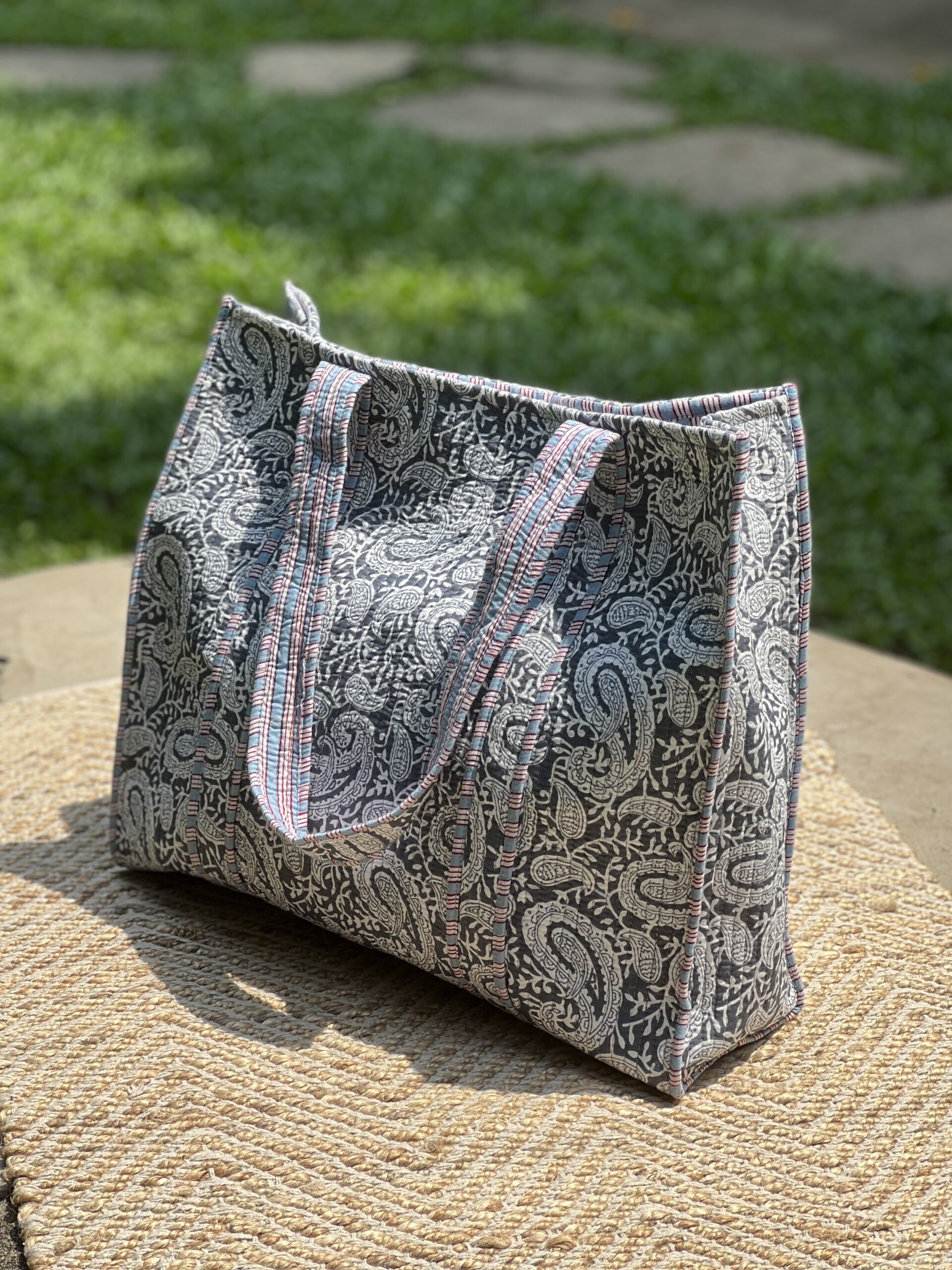 Paisley Paradise Quilted Tote Bag The Olive Tree