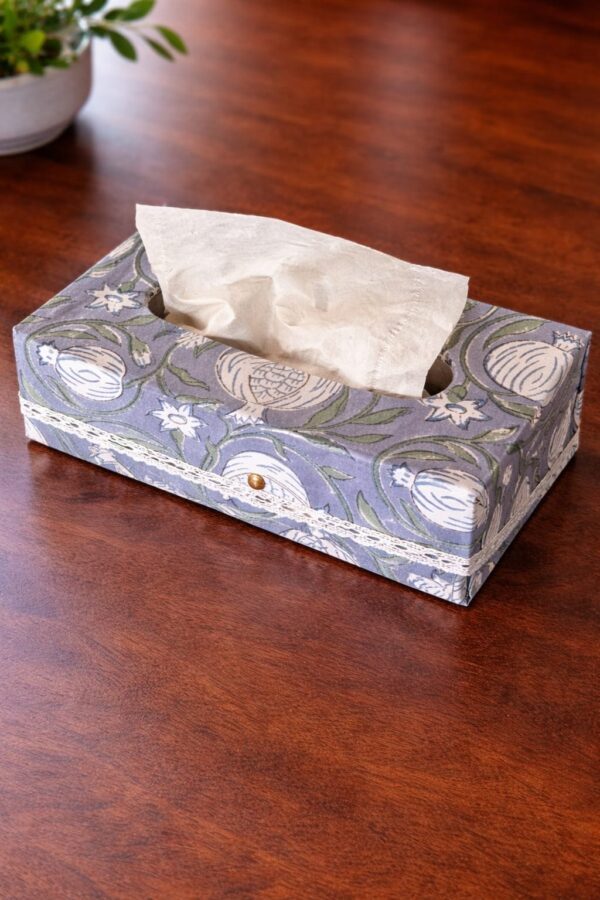 Tissue Box- Pomegrante