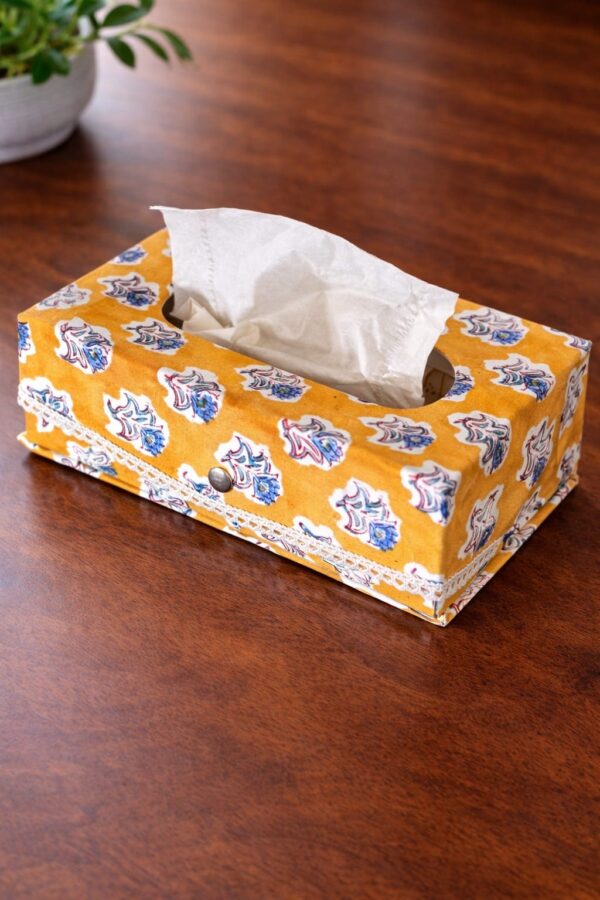 Tissue Box- Yellow